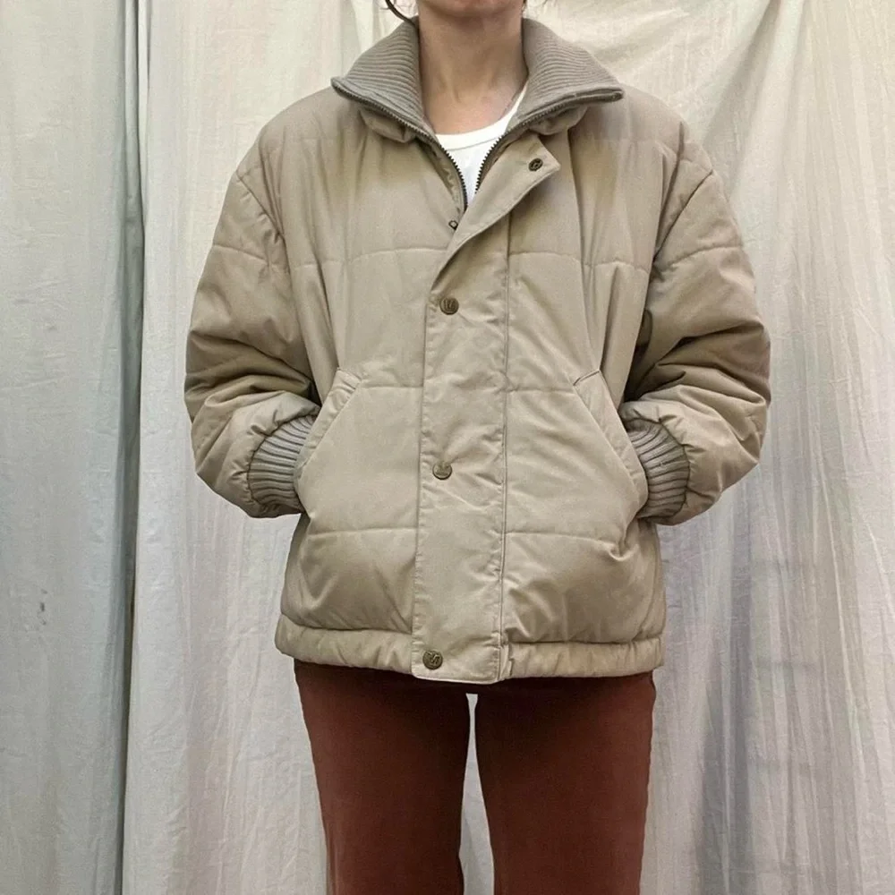 Mulberry Street tan puffer
